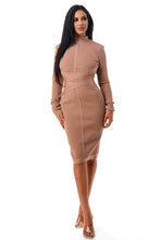 Load image into Gallery viewer, Long Sleeve Bandage Dress