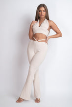 Load image into Gallery viewer, Knit Halter Top And Pants Set