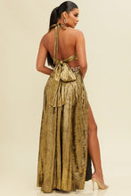 Load image into Gallery viewer, Golden Maxi Dress