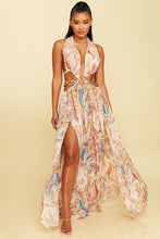 Load image into Gallery viewer, Swirl Print Maxi Dress