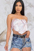 Bandana Satin Crop Top