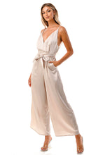 Load image into Gallery viewer, Gold Satin Jumpsuit