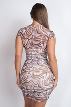 Load image into Gallery viewer, Swirl Print Mesh Dress